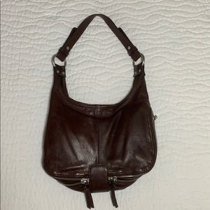 Hobo Dark Leather Over-the-Shoulder Purse